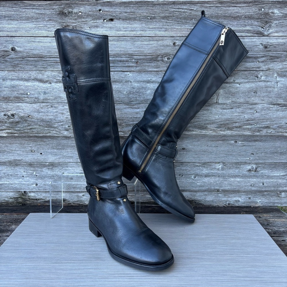 Tory Burch Midnight Over the Knee Boots